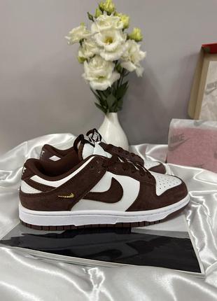 Кросівки nike dunk low sail/red sepia metallic gold