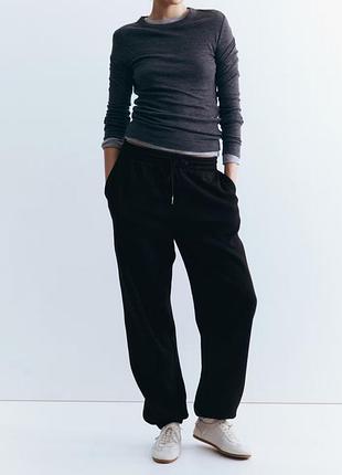 Нові бавовняні спортивні штани джогери h&m