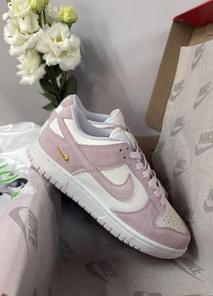 Кроссовки nike dunk low sail pink