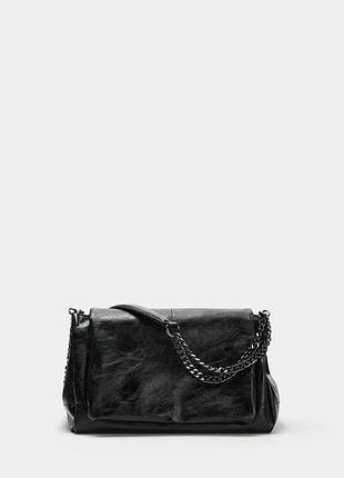 Сумка zara нова колекція rock flap shoulder bag