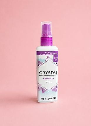 Дезодорант-спрей для тіла crystal body deodorant мінеральний без запаху 118 мл