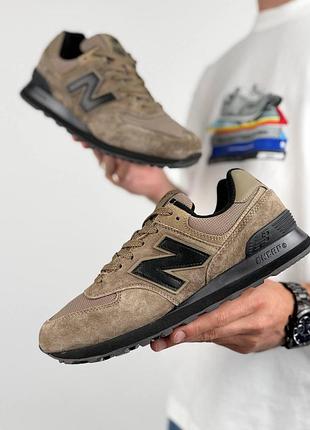 Мужские кроссовки new balance 574 m sand black