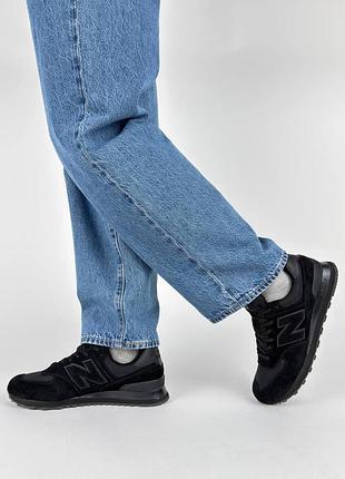 Мужские кроссовки new balance 574 m black