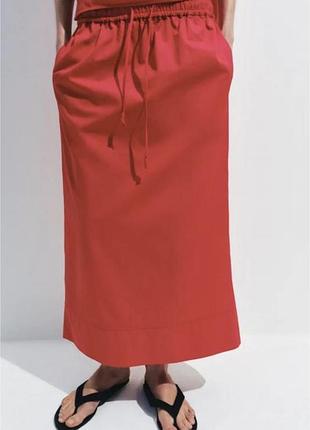 Юбка міді zara collection
