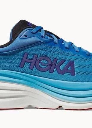 Чоловічі бігові кросівки hoka one one bondi 8 у забарвленні «virtual blue / swim day».розмір: 48 (31см).матеріал:тканина