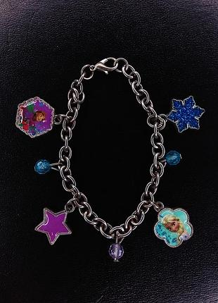 Браслет disney с подвесками princess frozen ледяное сердце