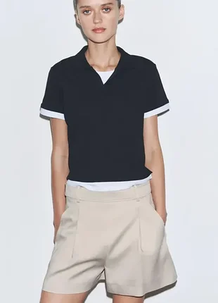 Zara футболка поло р.s