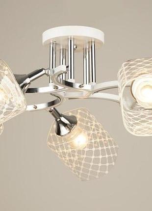 Люстра потолочная sirius b n4513/5 wt+ch с поворотным механизмом