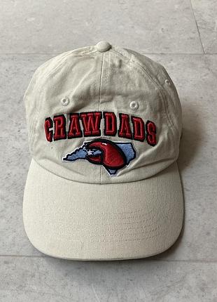 Кепка vintage hickory crawdads north carolina baseball hat