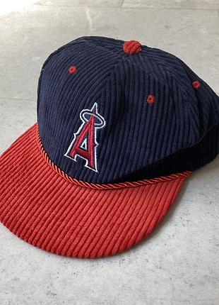 Вінтажна вельветова кепка vintage los angeles angels mlb baseball corduroy hat