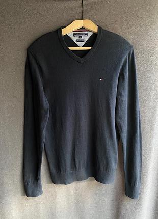 Чоловічий пуловер tommy hilfiger (преміум лінійка pima cotton cashmere), розмір m