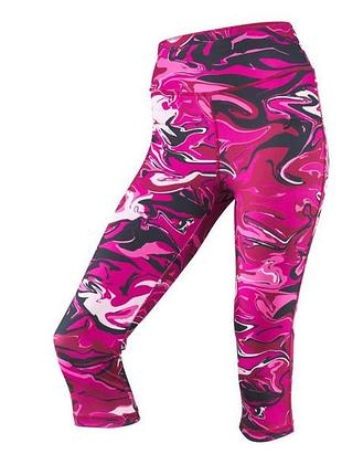 Спортивные леггинсы капри-бриджи для женщины crivit lycra® 495786 s комбинированный