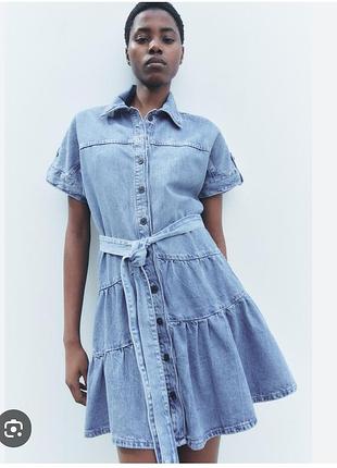Джинсове плаття від zara