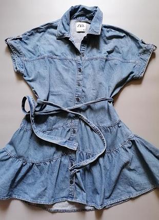 Джинсовое платье от zara 2