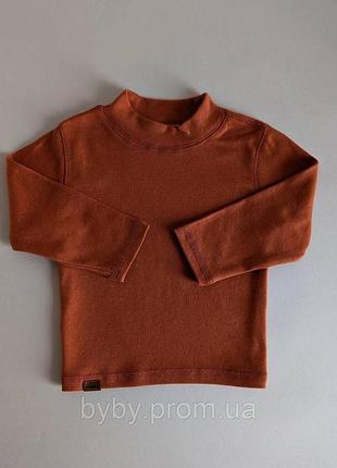 Детский хлопковый гольф, для девочек и мальчиков, на 1-5 лет терракотовый, 110