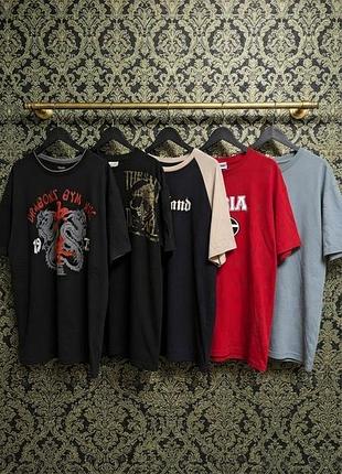 👕 чоловічі оверсайз футболки 2xl-3xl (5 шт.) | лотом чи штучно
