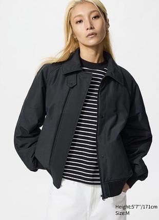 Куртка uniqlo puffertech ribbed blouson (relaxed)