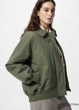 Куртка uniqlo puffertech ribbed blouson (relaxed)