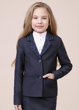 Новый классический пиджак zironka 116 см для девочки синий