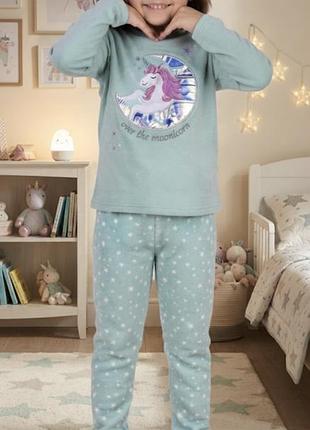 М'яка пухнаста піжама махра/фліс primark / f&f єдиноріг 🦄 (англія)