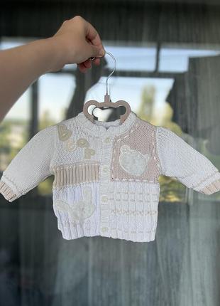 Кофтинка next бавовняна для новонароджених