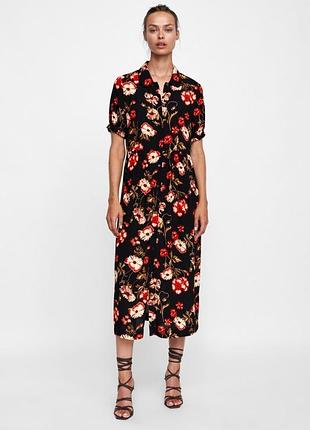 Нове плаття міді віскоза zara