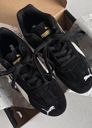 Кросівки чорні замшеві puma speedcat og black 398846-01