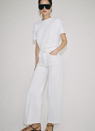 Нові білі джинси zara в розмірах 34, 36