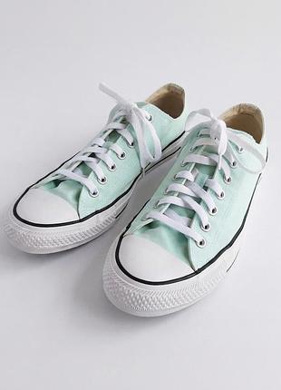 Кеды converse chuck taylor all star mint (45 р / 29.5 см) 163357c. низкие конверсы мужские мятного цвета