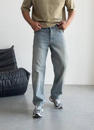 Дуже гарного відтінку блакитно сірого джинси баггі чоловічі baggy