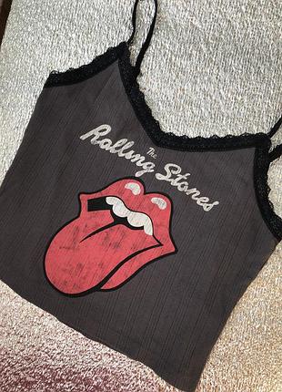 Топ на бретелях бавовна rolling stones