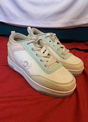 32 р дитячі  роликові кросівки heelys skate mate (19 см), кросівки з коліщатками