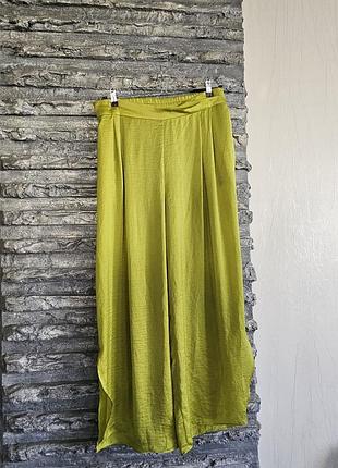 Шелковистые брюки-палаццо river island plus с разрезами (р. 52-54)xl
