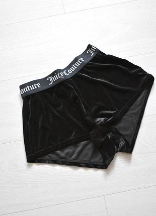 Короткие велюровые шорты xxs juicy couture