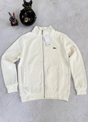 Full zip кофта   lacoste white