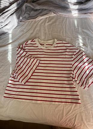 Футболка  полосата h&m
