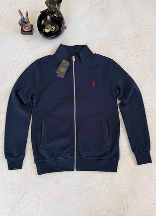Кофта full zip polo ralph lauren blue