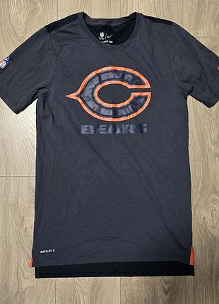 Men's nike navy chicago bears sideline performance t-shirt