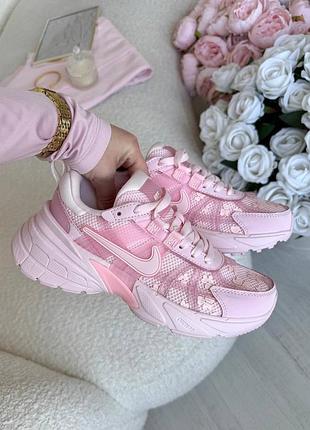 Nike v2k runtekk pink flowers