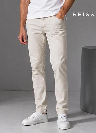 Оригинальные мужские светлые слим джинсы reiss 34