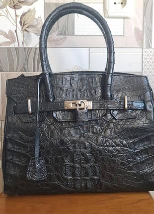Сумка кожаная кожа birkin крокодил сумка кожа кожа кожаная крокодил