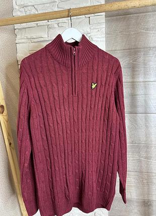 Чоловіча оригінальна кофта реглан светр lyle&scott l