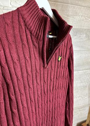 Чоловіча оригінальна кофта реглан светр lyle&scott l 3