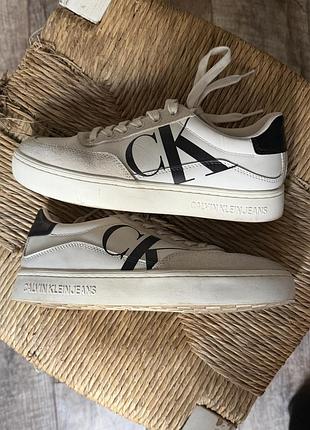 Шкіряні кросівки calvin klein jeans (оригінал), р. 38 (24 см)