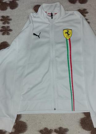 Продам оригинальную олимпийку puma x ferrari в белом цвете