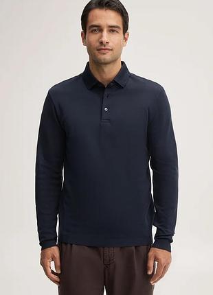 Фірмова сорочка поло windsor floro cotton polo shirt in navy