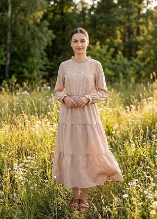 Сукня з невеличкою вишивкою