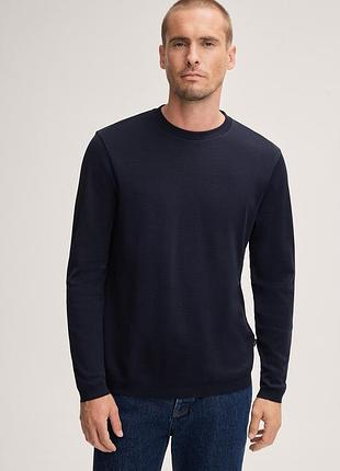 Фірмовий бавовняний лонгслів windsor frido long-sleeved cotton shirt in navy