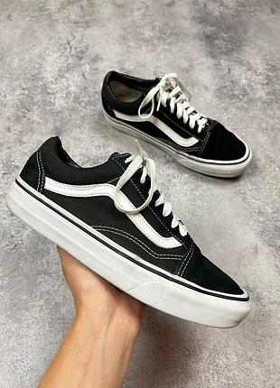 Венс олд скул 39 25 см vans old skool black чорні