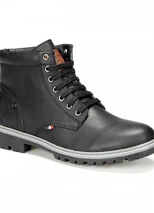 Мужские боты ботинки u.s. polo assn. mill 9pr из экокожи и классической шнуровкой.